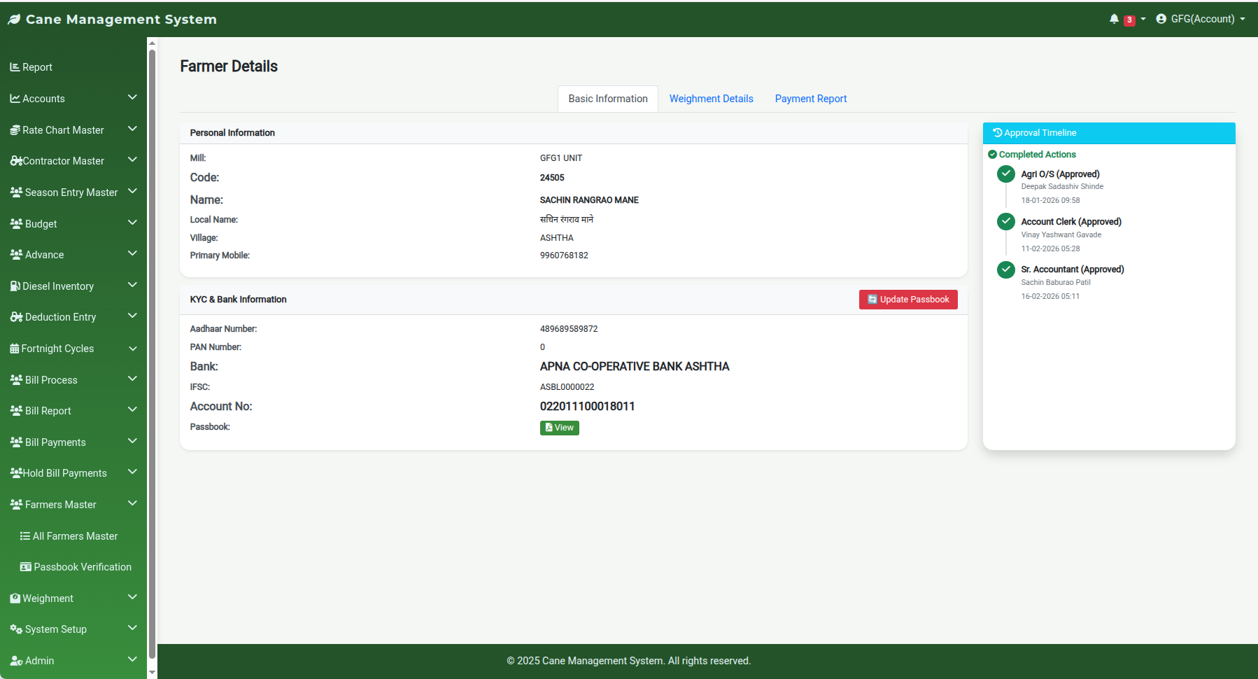 Farmer KYC and Approval Timeline